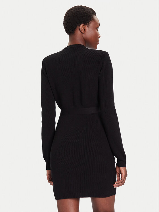Liu Jo Liu Jo Úpletové šaty MF5371 MS99E Černá Slim Fit