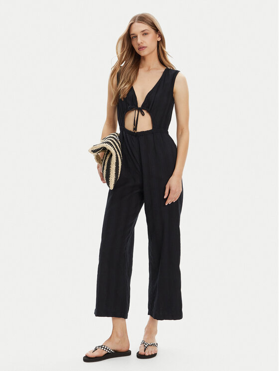 Roxy Roxy Salopetă ERJX603446 Negru Regular Fit