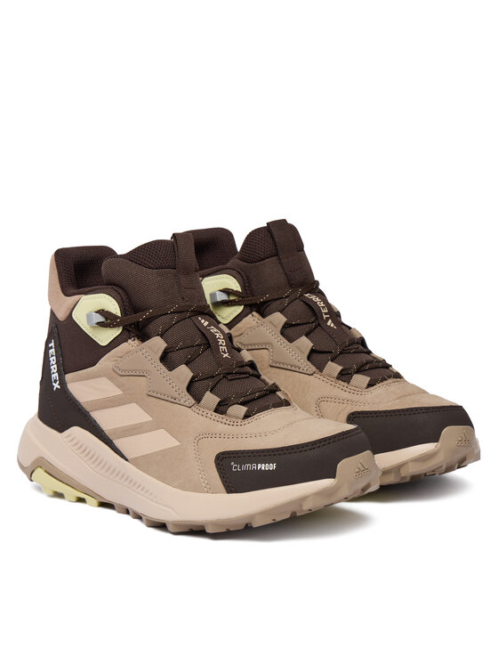 adidas adidas Trekkingi Terrex Anylander Leather Mid Climaproof Hiking Shoes KJ6790 Brązowy