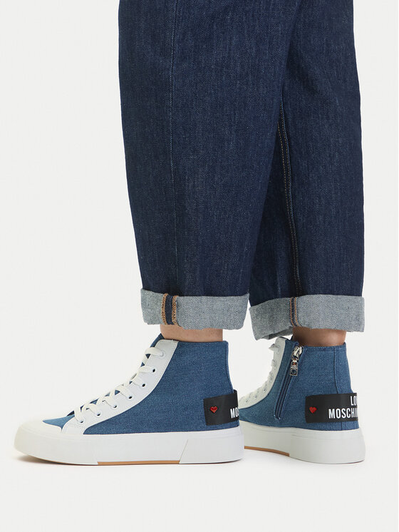 LOVE MOSCHINO LOVE MOSCHINO Sneakers aus Stoff JA15022G1MJO5700 Blau
