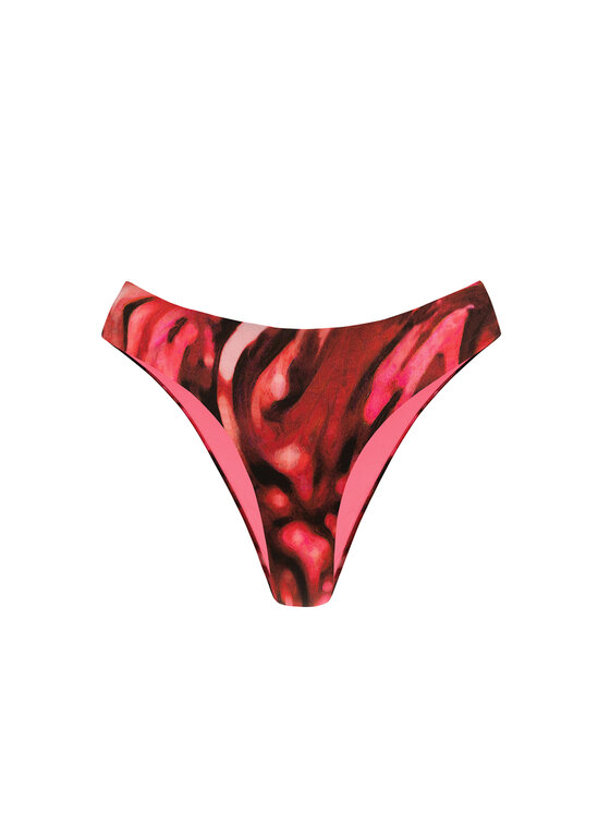Miss Lou Miss Lou Dół od bikini D-SI2-BRD Bordowy