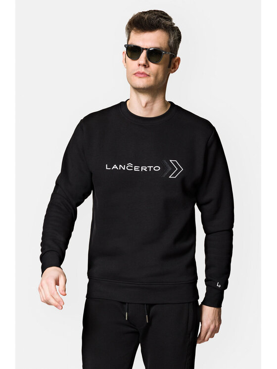Lancerto Lancerto Bluza Brewer BL073222000028 Czarny Regular Fit