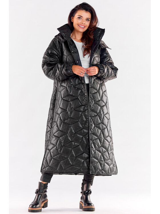 Awama Awama Cappotto A537 Nero Basic Fit