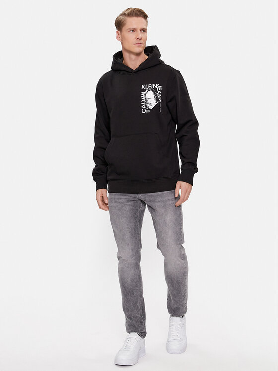 Calvin Klein Jeans Calvin Klein Jeans Μπλούζα Modern Metals Graphic J30J324626 Μαύρο Regular Fit