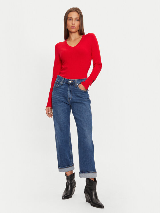 Brave Soul Brave Soul Džemper LK-248IVYB Crvena Regular Fit