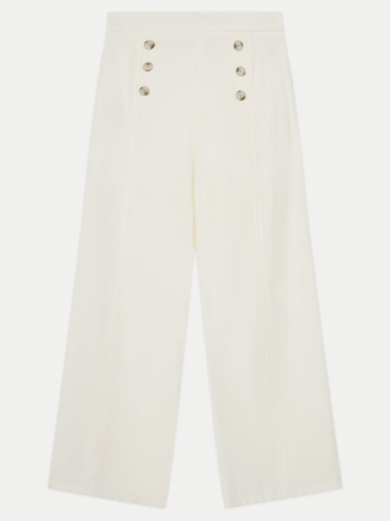 Mayoral Mayoral Pantaloni di tessuto 6534 Écru Relaxed Fit