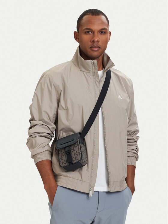 Calvin Klein Geantă crossover Mixed Emblem Aop LV04D3527G Bej