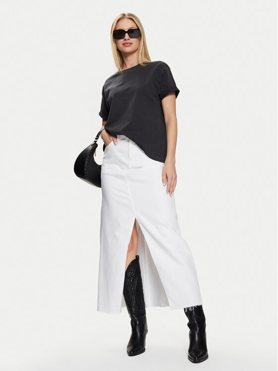 Gap Gap Farmer szoknya 870045-00 Fehér Regular Fit