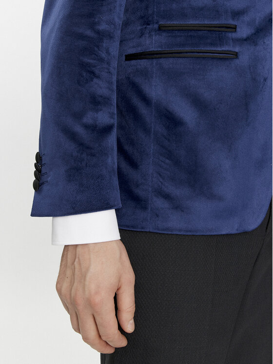 KARL LAGERFELD KARL LAGERFELD Сако 155270 541009 Тъмносин Slim Fit