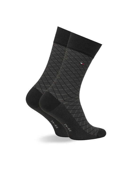 Tommy Hilfiger Tommy Hilfiger Дълги чорапи 701235373 Черен
