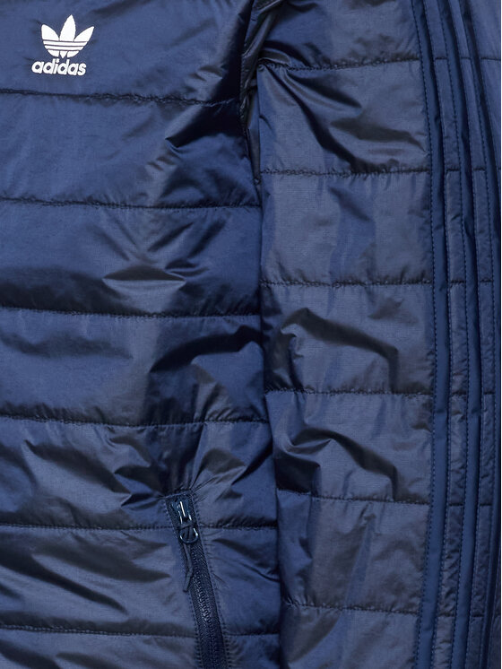 adidas adidas Kurtka przejściowa Padded Hooded Puffer Jacket HL9210 Niebieski Regular Fit