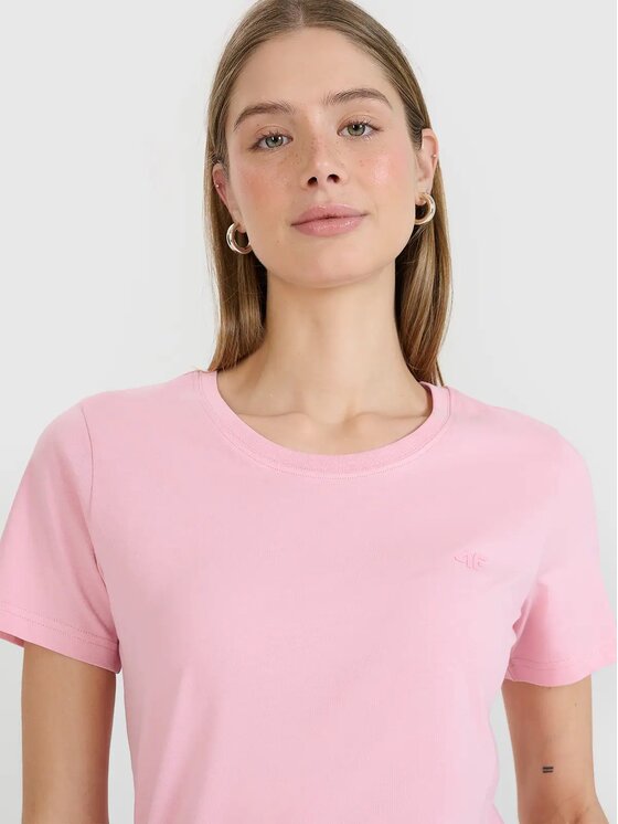 4F 4F T-shirt FWMM00TTSHF2356-56S Rosa Regular Fit