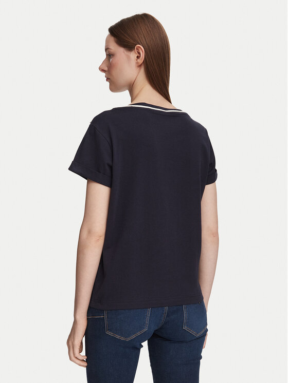Guess Guess T-Shirt W6YI58 K5317 Granatowy Regular Fit