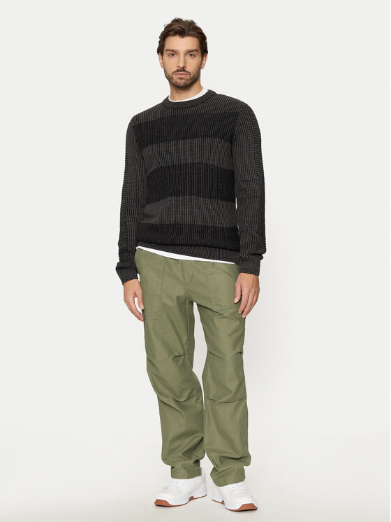 Jack & Jones Jack & Jones Sweter Hugo 12258607 Czarny Regular Fit