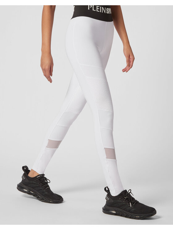 Plein Sport Plein Sport Legginsy 6069 Biały Active Fit