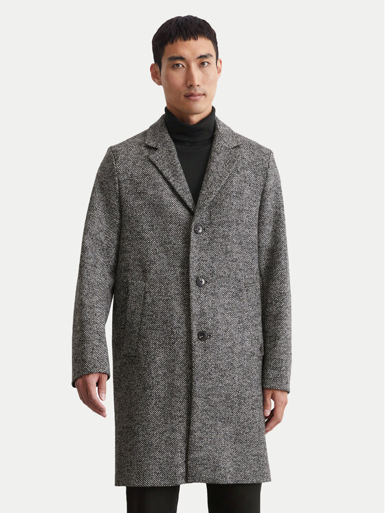 Marc O'Polo Marc O'Polo Wollmantel 429 0258 71022 Grau Regular Fit