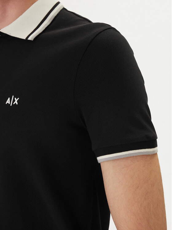 Armani Exchange Armani Exchange Polo XM002350 AF10366 UC001 Czarny Regular Fit
