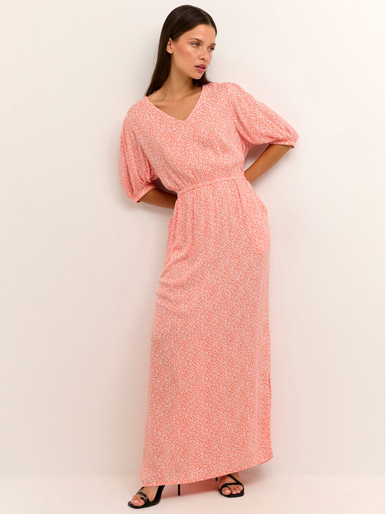 Kaffe Kaffe Sommerkleid Isolde Amber 10507514 Orange Regular Fit