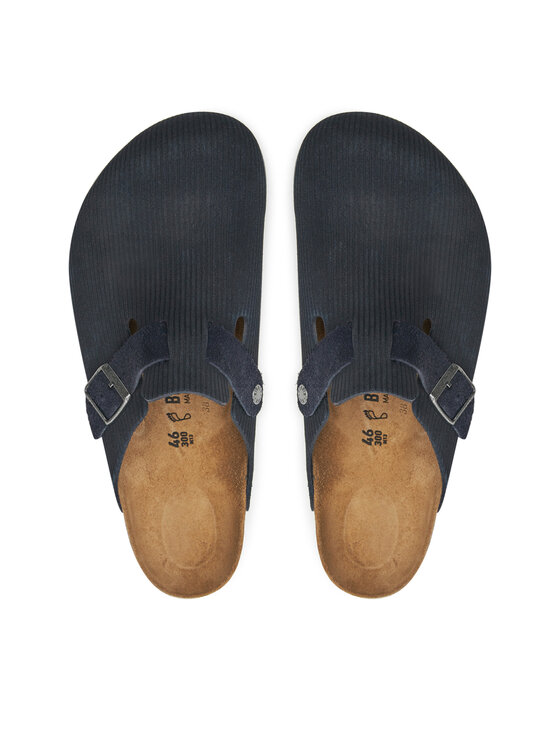 Birkenstock Birkenstock Natikače Boston zamsz 1026108 Tamnoplava