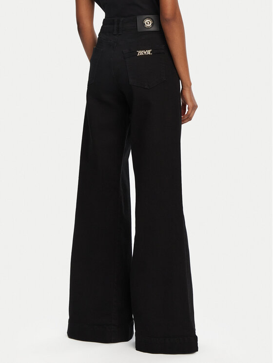 Versace Jeans Couture Versace Jeans Couture Blugi 78HAB561 Negru Wide Leg