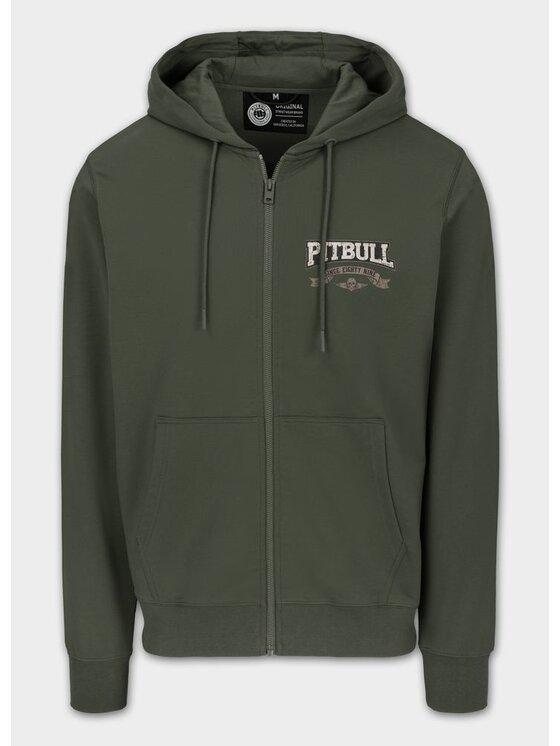PITBULL PITBULL Bluza Bluza męska z kapturem TROUBLEMAKER L Zielony Regular Fit