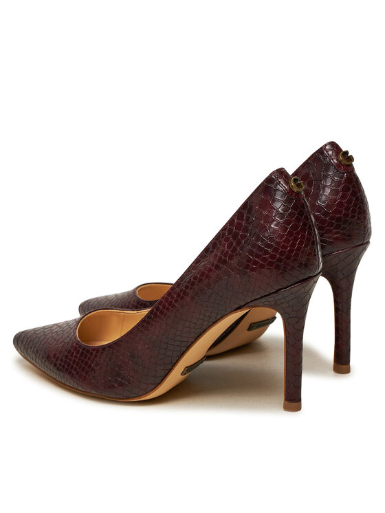 Guess Guess Pantofi cu toc subțire FLPDB4 PEL08 Vișiniu