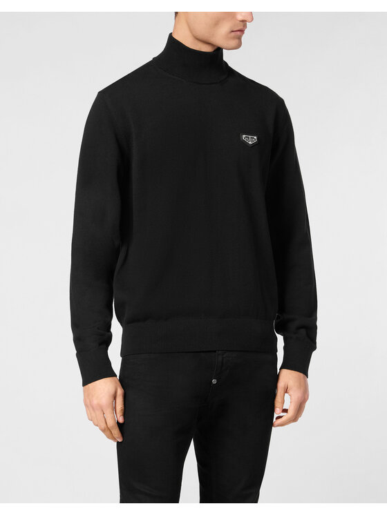 PHILIPP PLEIN PHILIPP PLEIN S dlhými rukávmi 22875 Čierna Regular Fit