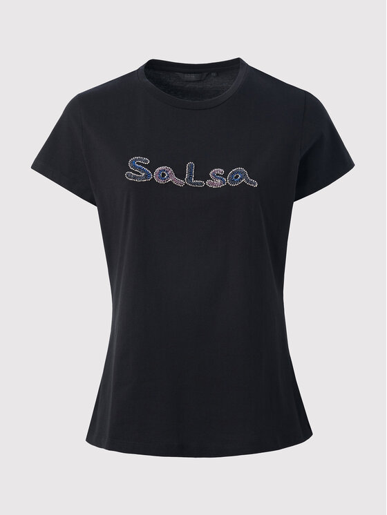 Salsa Salsa T-Shirt 124326 Schwarz Regular Fit