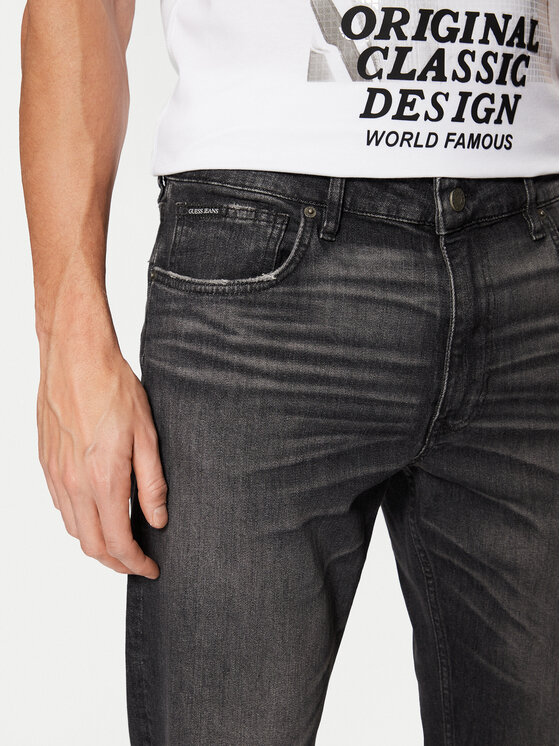 Guess Jeans Guess Jeans Jeans hlače M5RA1B D5LW1 Siva Straight Leg