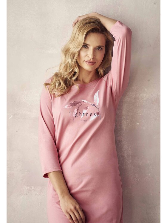 Taro Taro Koszula nocna 2996-02 Różowy Comfortable Fit