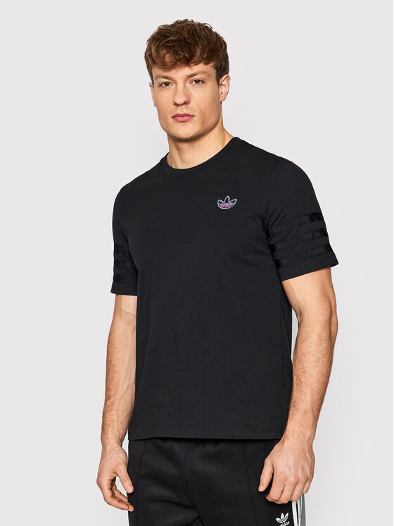 adidas T-Shirt Sprt Speed Stripe HE4720 Černá Regular Fit | Modivo.cz