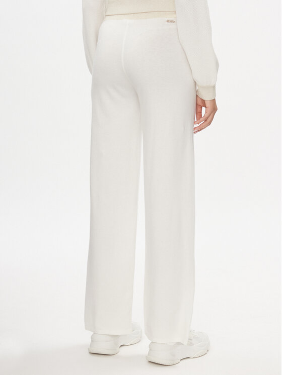 Liu Jo Sport Liu Jo Sport Kötött nadrág TA4052 MS005 Ekru Bootcut Fit