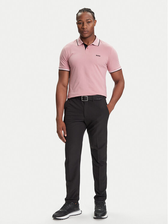 BOSS BOSS Polo majica Paul 50506193 Roza Slim Fit