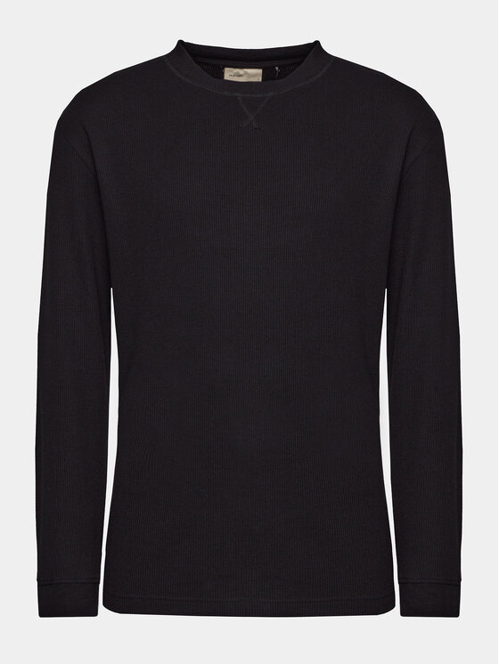 Outhorn S dlhými rukávmi OTHAW23TLONM183 Čierna Regular Fit