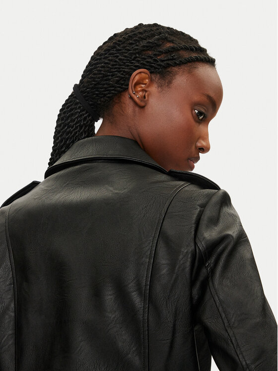 Morgan Morgan Jacke aus Kunstleder 232-GUR Schwarz Regular Fit