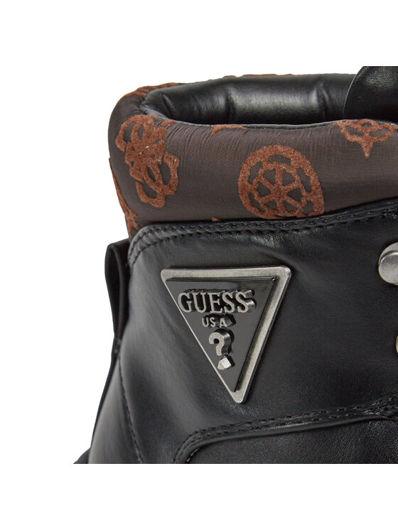 Guess Guess Šnurovacia obuv Lofira FL8LOF ELE12 Čierna