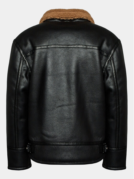 Redefined Rebel Redefined Rebel Geacă din imitație de piele 225095 Negru Regular Fit