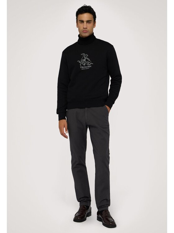Trussardi Trussardi Felpa G8088100037N033 Nero Regular Fit
