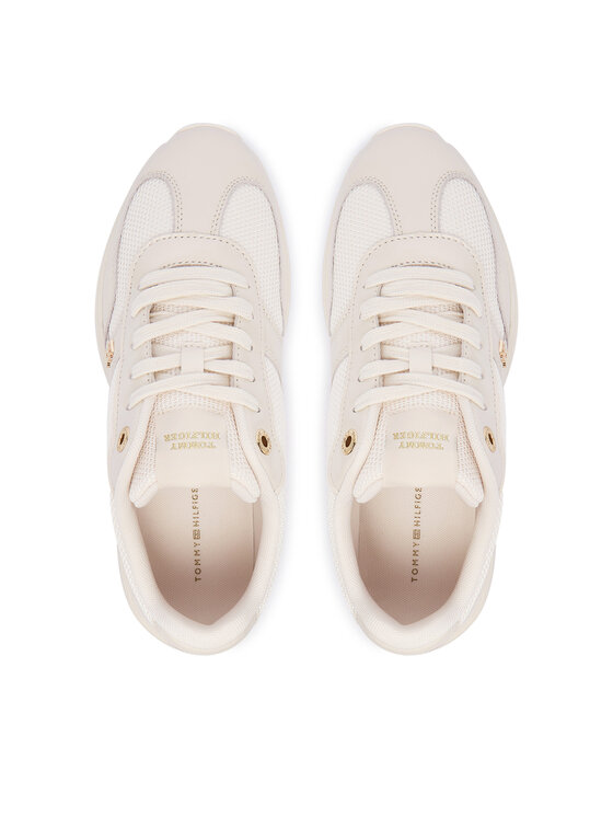 Tommy Hilfiger Tommy Hilfiger Tenisice Modern Runner Shiny Leather FW0FW09413 Bež