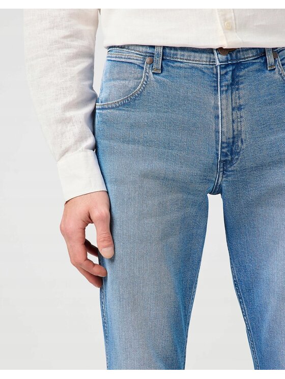 Wrangler Wrangler Jeansy Greensboro Niebieski Regular Fit
