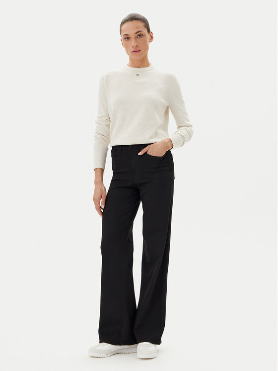 Tommy Jeans Tommy Jeans Sveter Essential DW0DW20159 Béžová Regular Fit