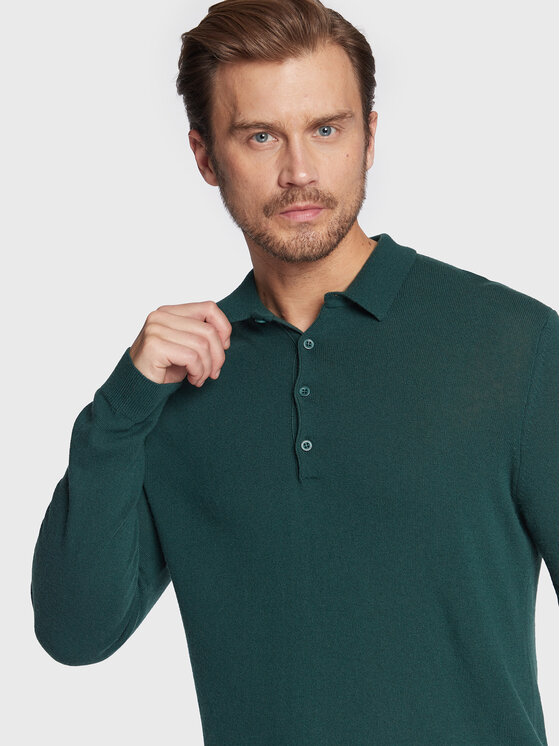 United Colors Of Benetton United Colors Of Benetton Polo 1002U300D Πράσινο Regular Fit