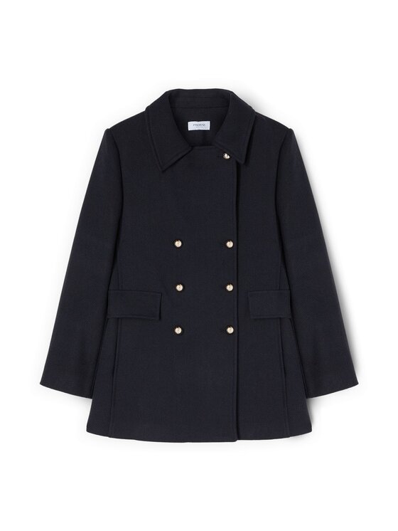 Motivi Motivi Cappotto 0024Q000658N034 Blu Regular Fit