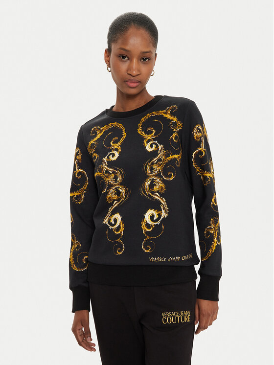 Versace Jeans Couture Versace Jeans Couture Μπλούζα 77HAI3P9 Μαύρο Regular Fit