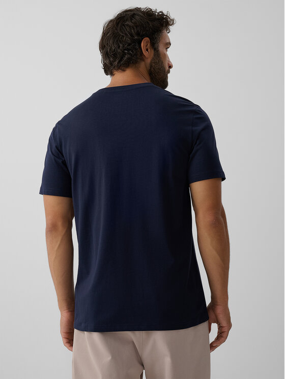 4F 4F T-Shirt COMMERCIAL Granatowy Regular Fit