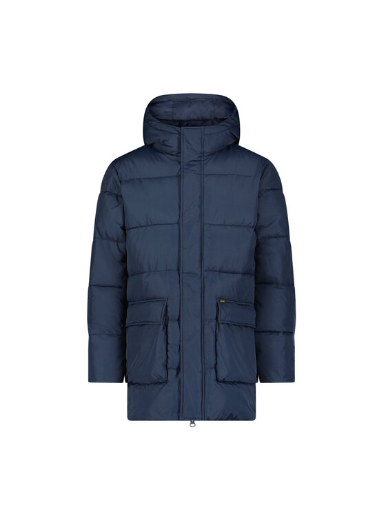 Lee Lee Kurtka zimowa LONG PUFFER JACKET Niebieski Regular Fit