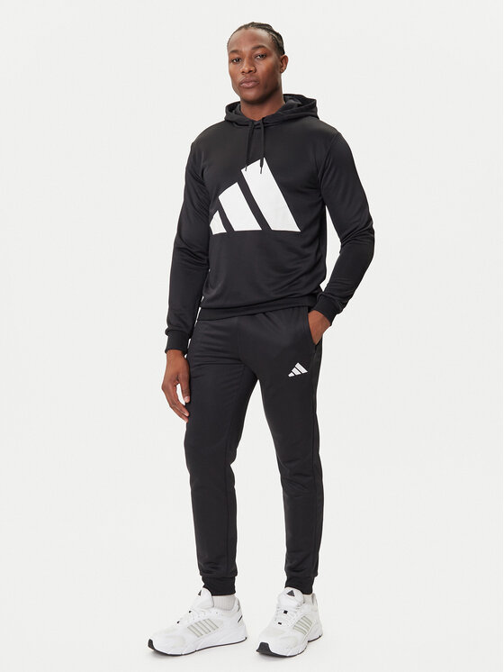 adidas Dres Big Logo French Terry JX5551 Czarny Regular Fit