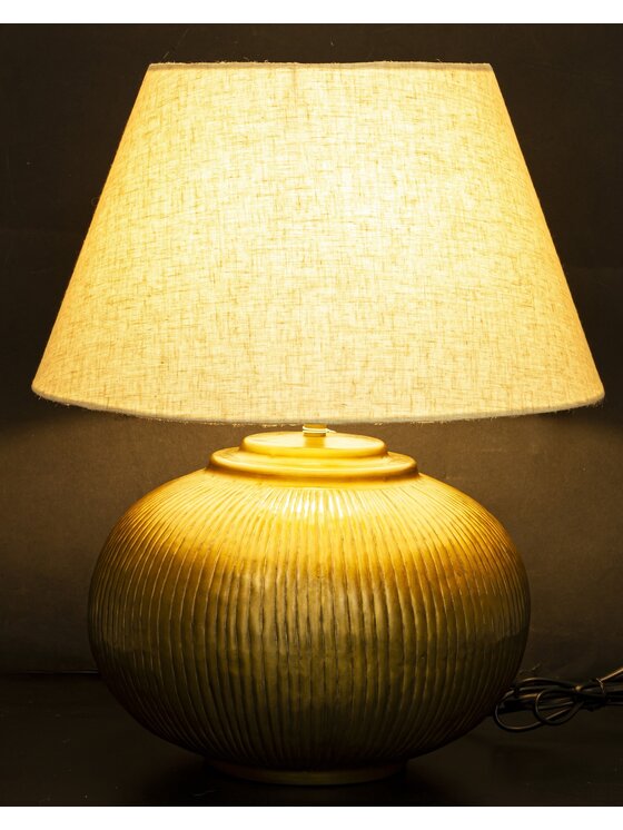 MIAhome MIAhome Lampa stołowa 51x40,5x40,5 cm TAVINI beżowy Beżowy