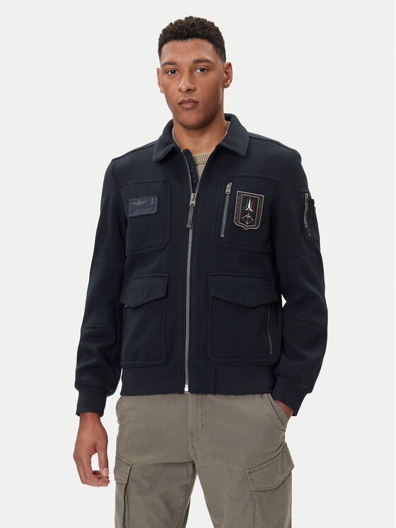 Aeronautica Militare Aeronautica Militare Geacă bomber 252AM1380UL00902 Bleumarin Regular Fit