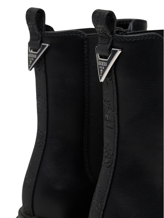 Guess Guess Kotníková obuv s elastickým prvkem FLTLNA FAL10 Černá
